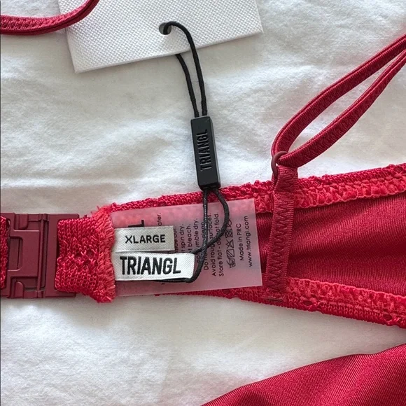 Triangl Pasha Maia red size XL BNWT - Picture 3 of 6